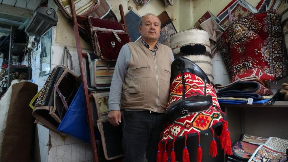 Gaziantep'te 45 yıllık semerci ustası