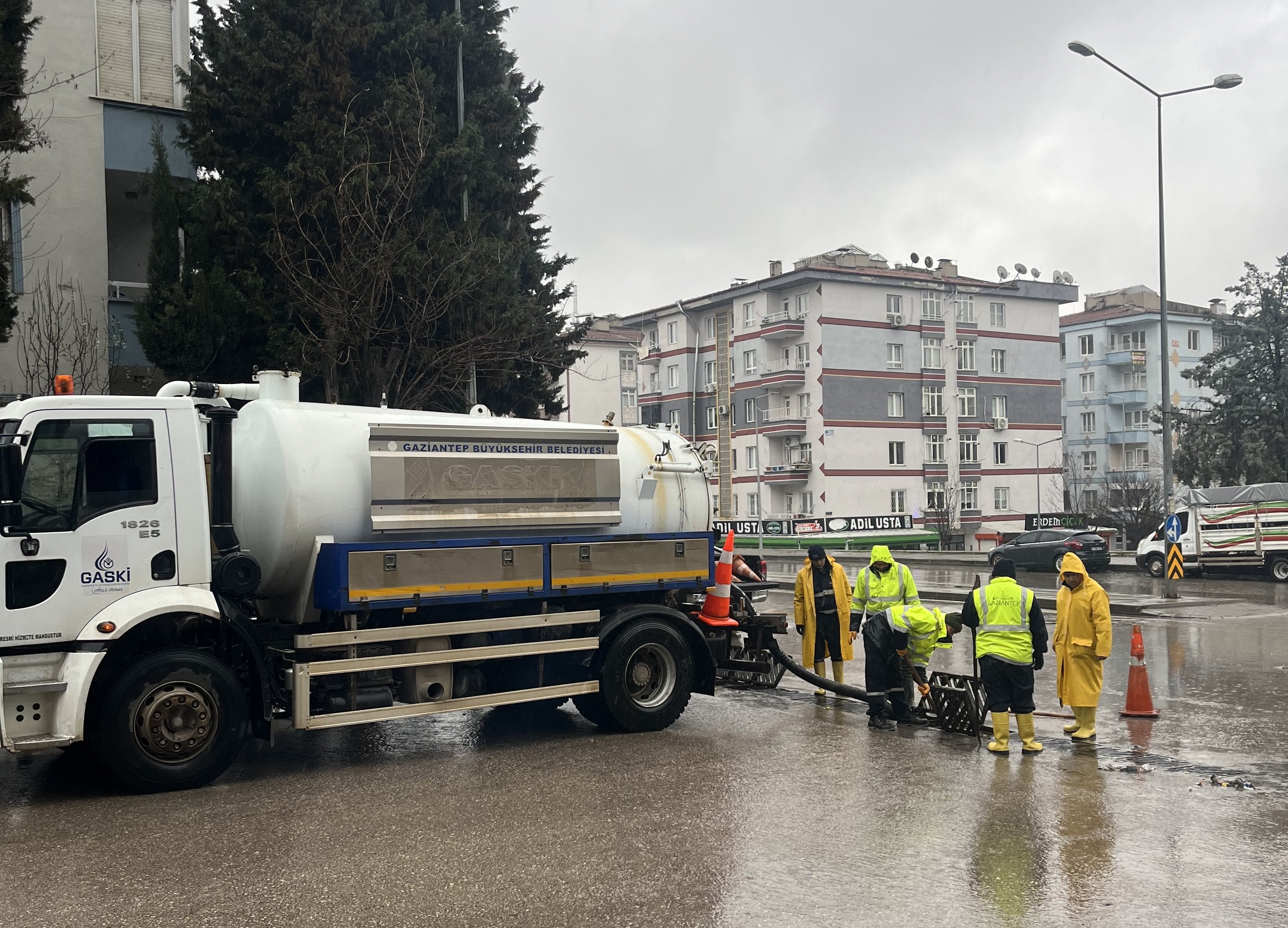 YAĞIŞA KARŞI GAZİANTEP BÜYÜKŞEHİR SAHADA!