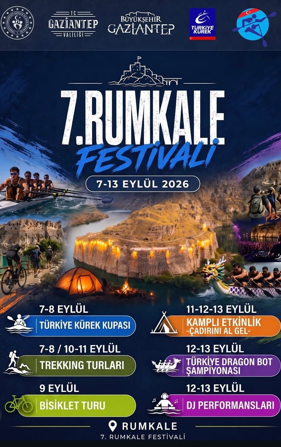 7’Nci̇ Rumkale Festi̇vali̇ Başliyor